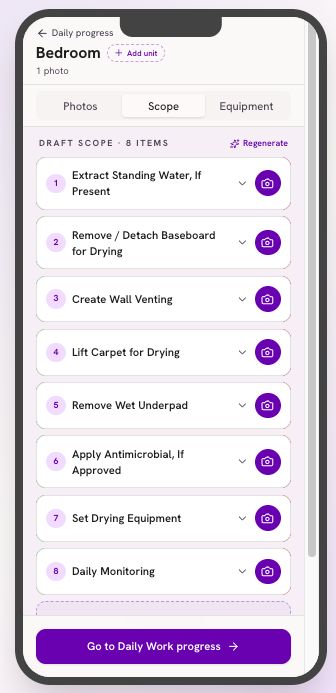 RocketScope screen in ROCKETPLAN